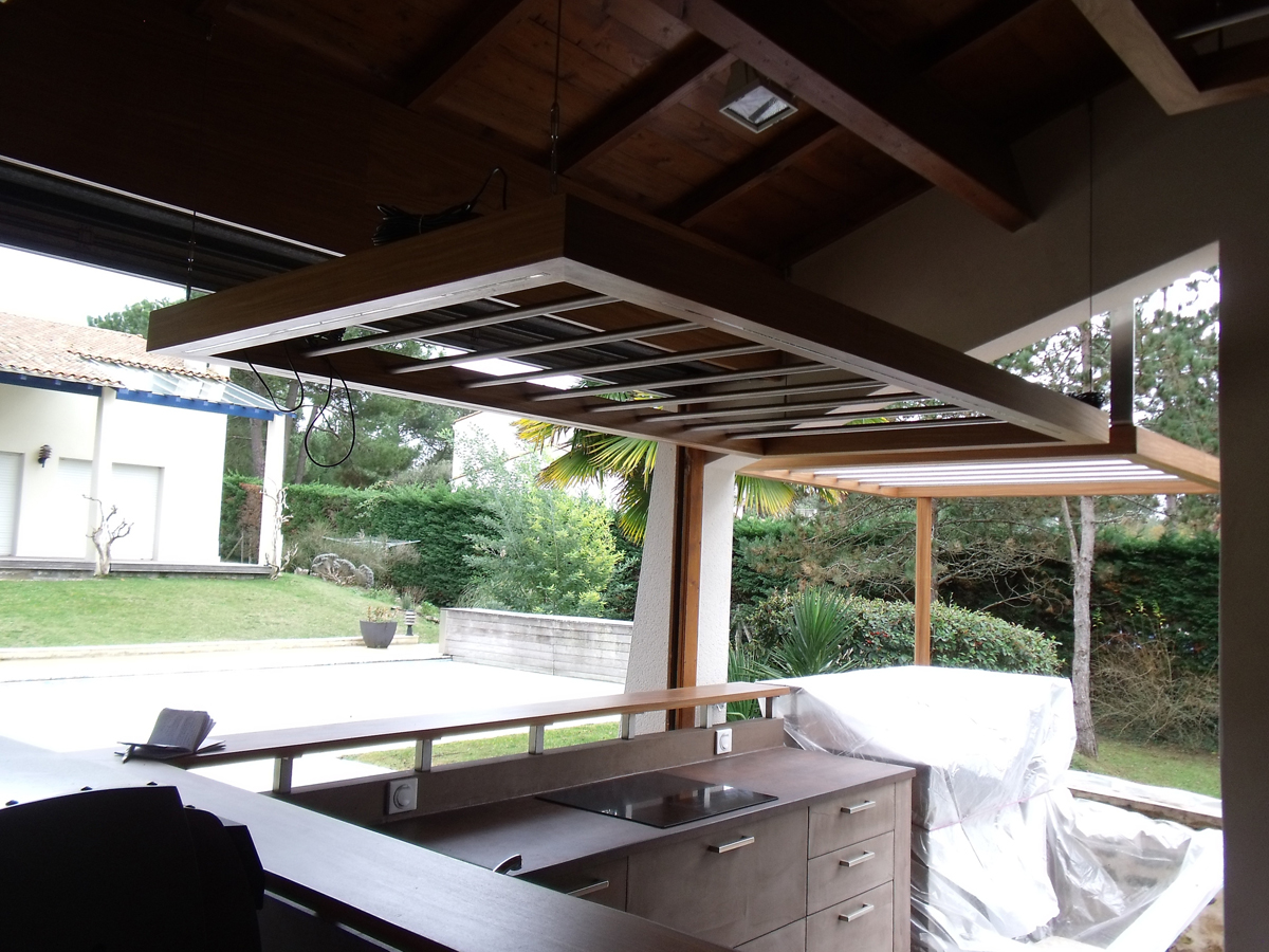 Pose cadres suspendues en assamela - La Palmyre