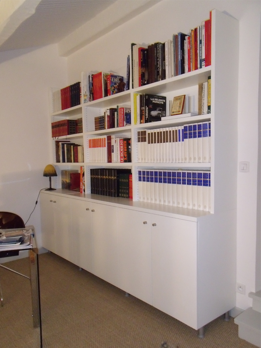 Agencement sur mesure - bibliothèque