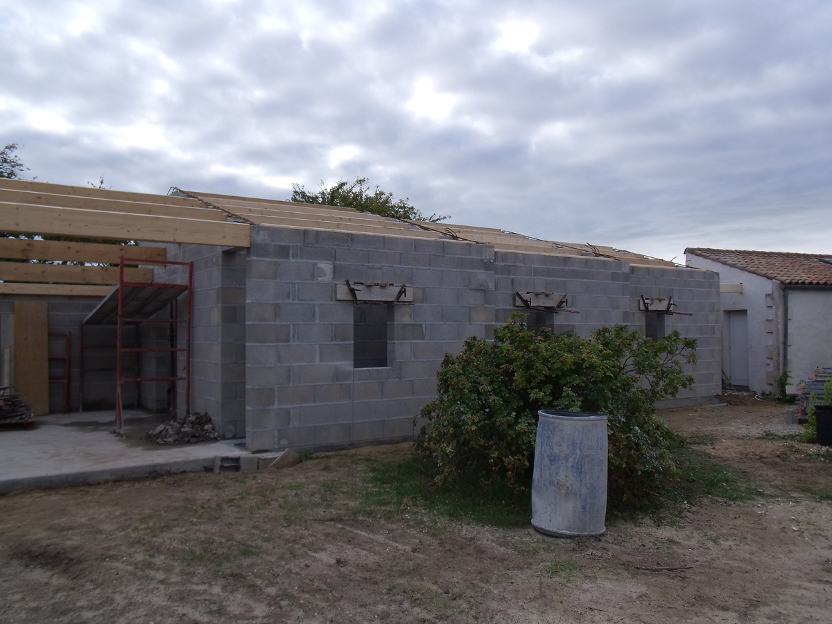 Charpente en oeuvre - La Tremblade