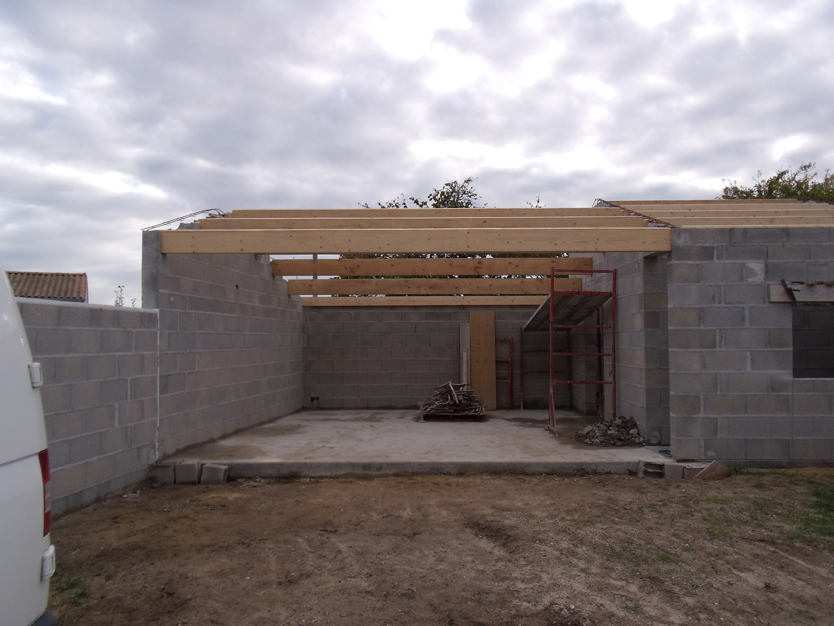 Charpente en oeuvre - La Tremblade