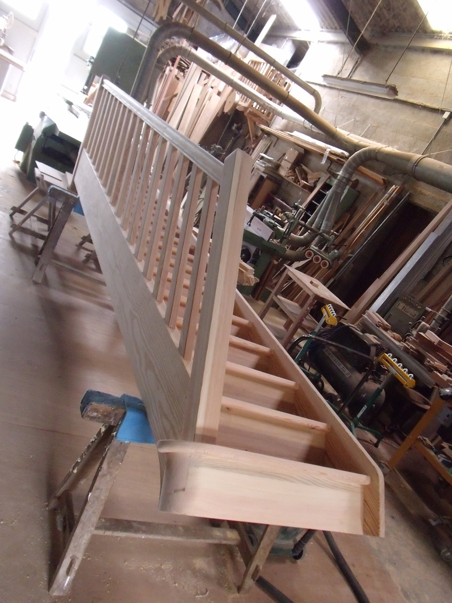 Fabrication escalier sur mesure avec contremarches